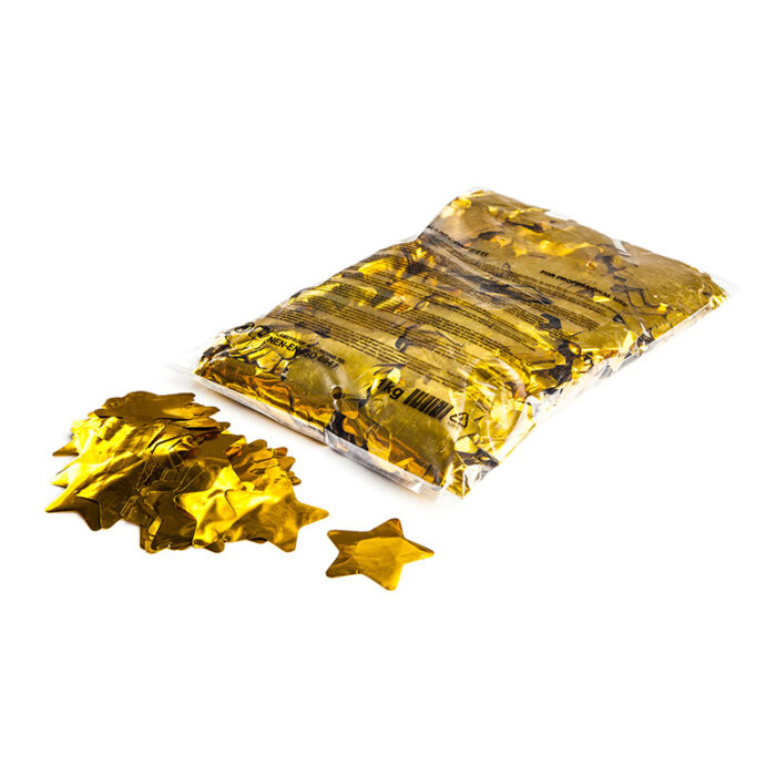 MagicFX - Metallic confetti stars Ø 55 mm - Gold